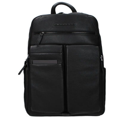 Black Leather Backpack
