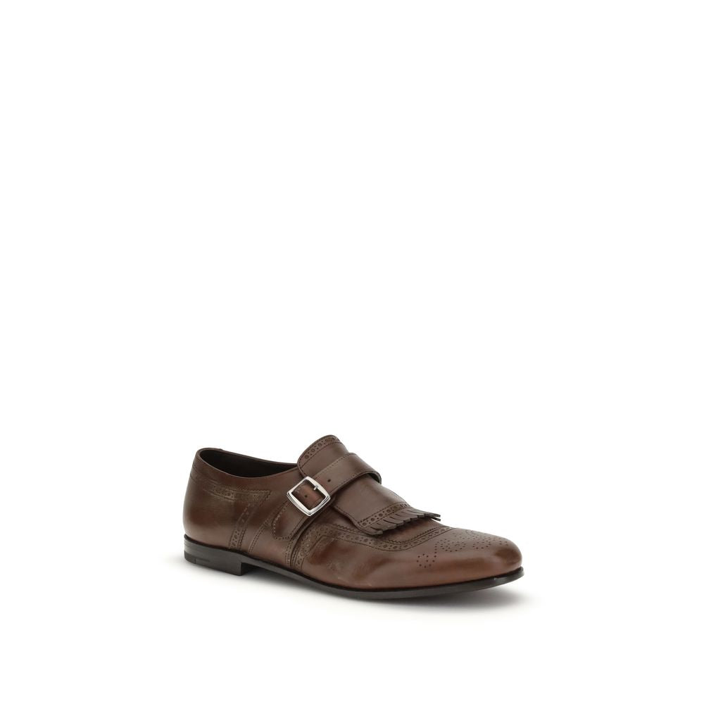 Brown Rubber Slip-On Loafers