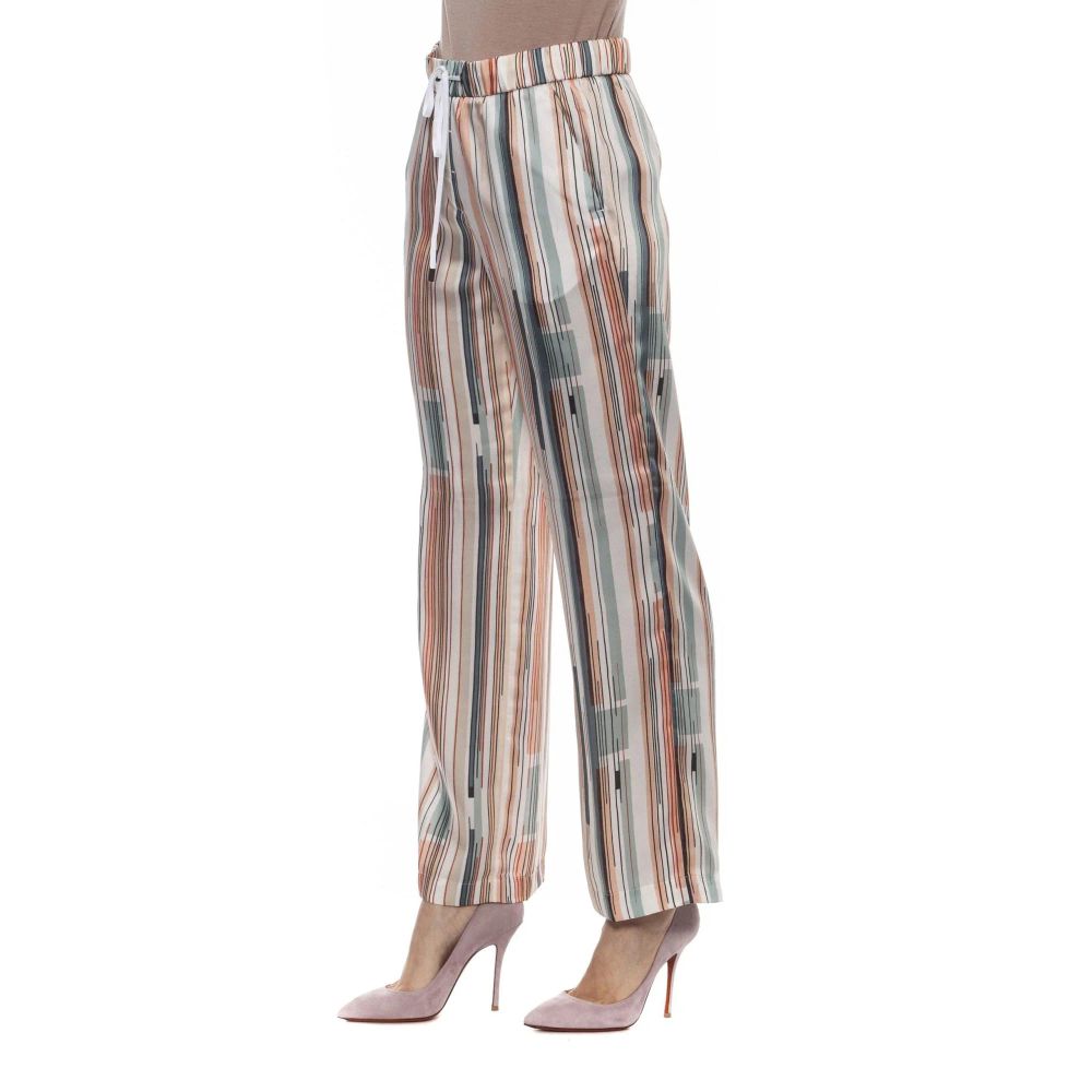 Multicolor Viscose Casual Pants