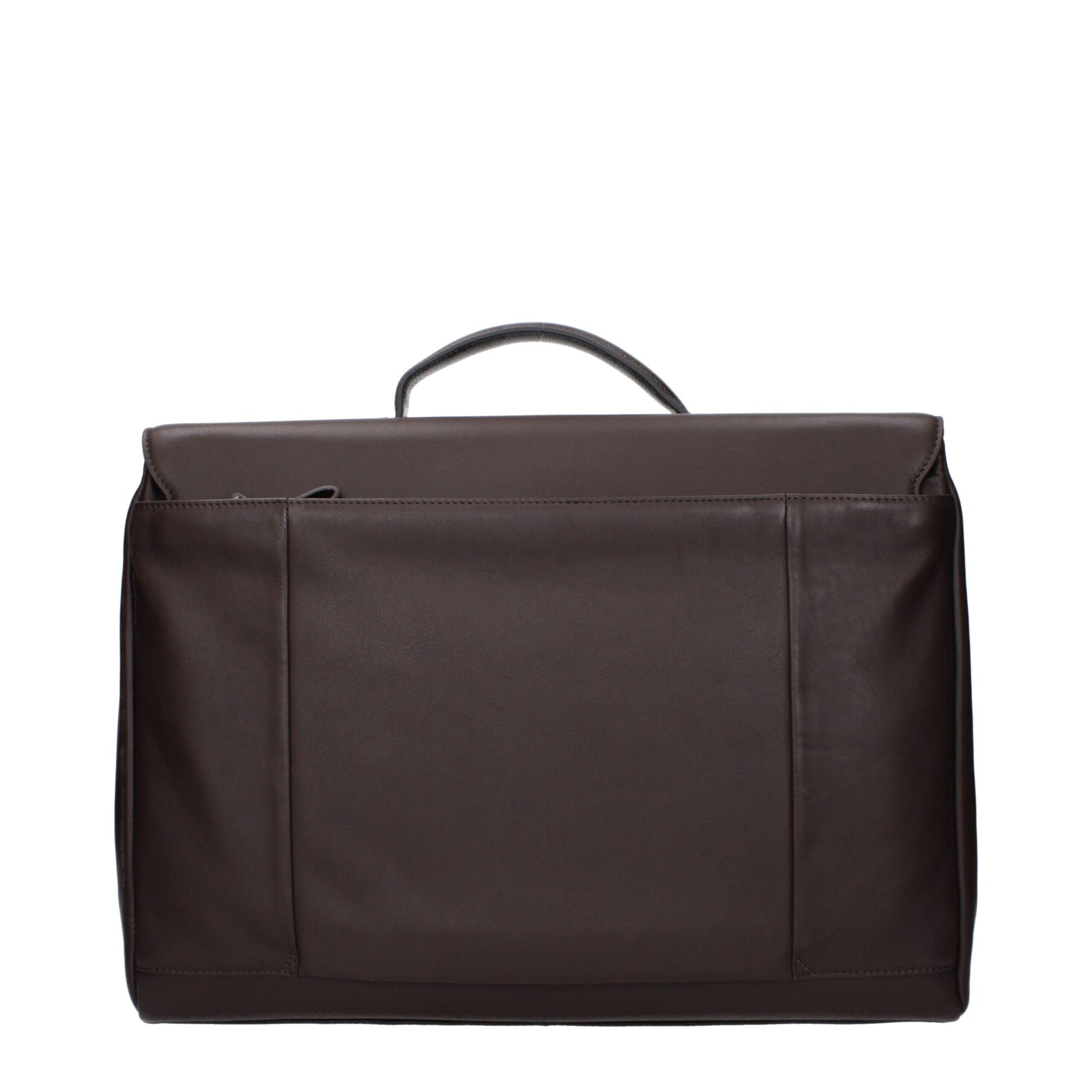 Brown Leather Business And Laptop Bag