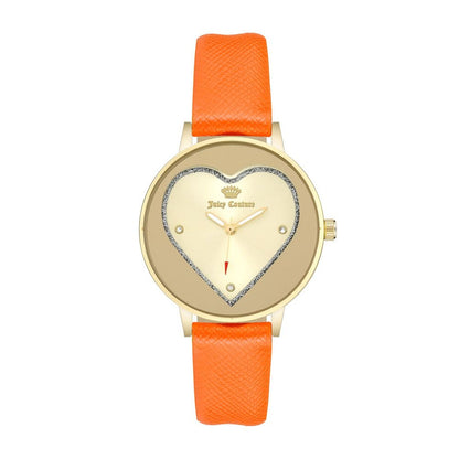 Orange Plastic Dress Watch