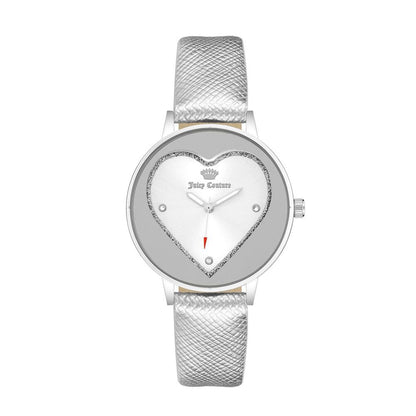 Silver Plastic Dress Watch