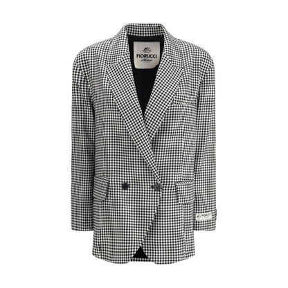Multicolor Fleece Wool Blazer