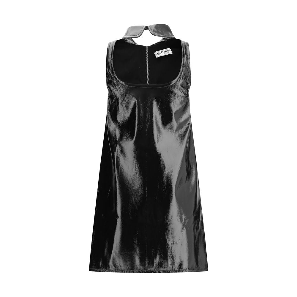 Black Polyethylene Casual Dress