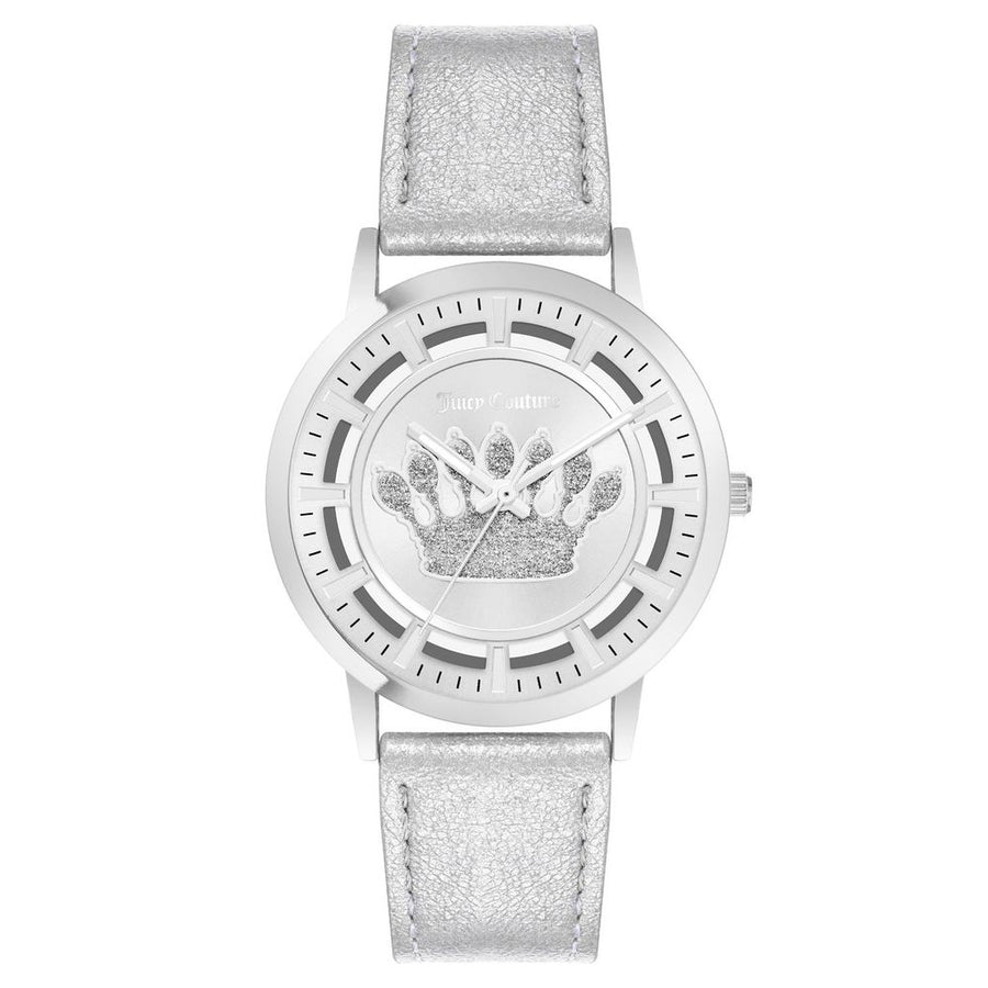 Silver Plastic Dress Watch
