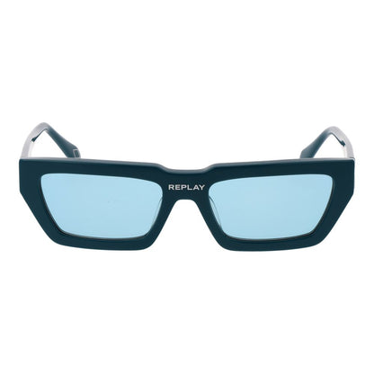 Turquoise Plastic Sunglasses