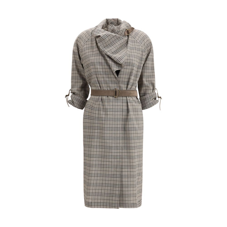 Gray Wool Casual Dress
