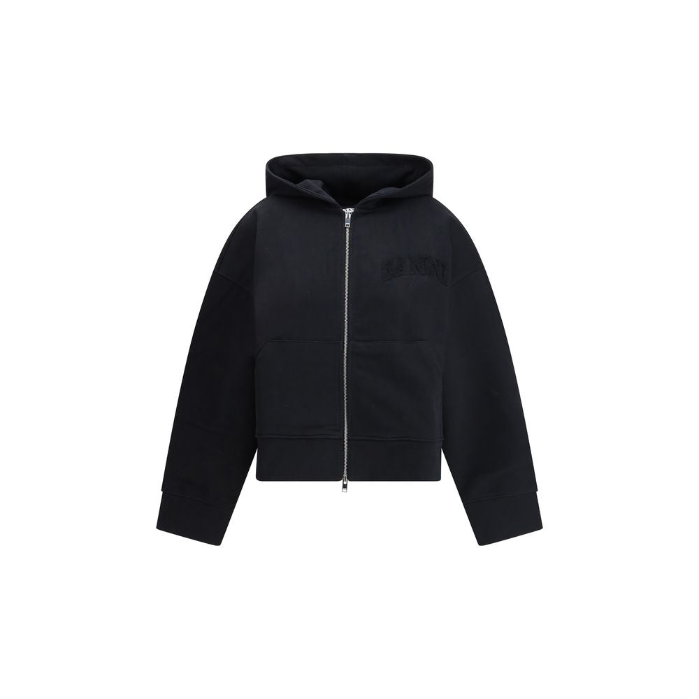 Black Cotton Sweatshirt