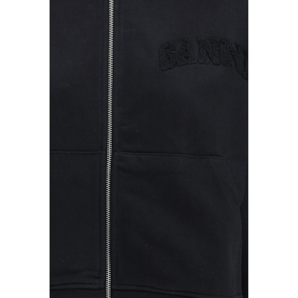 Black Cotton Sweatshirt