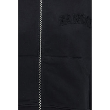 Black Cotton Sweatshirt