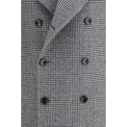 Gray Fleece Wool Coat