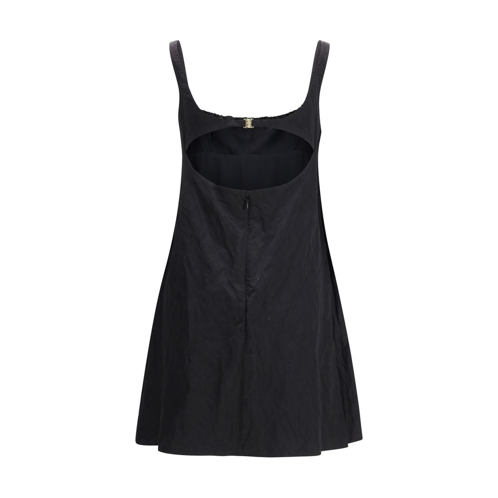 Black Cotton Casual Dress