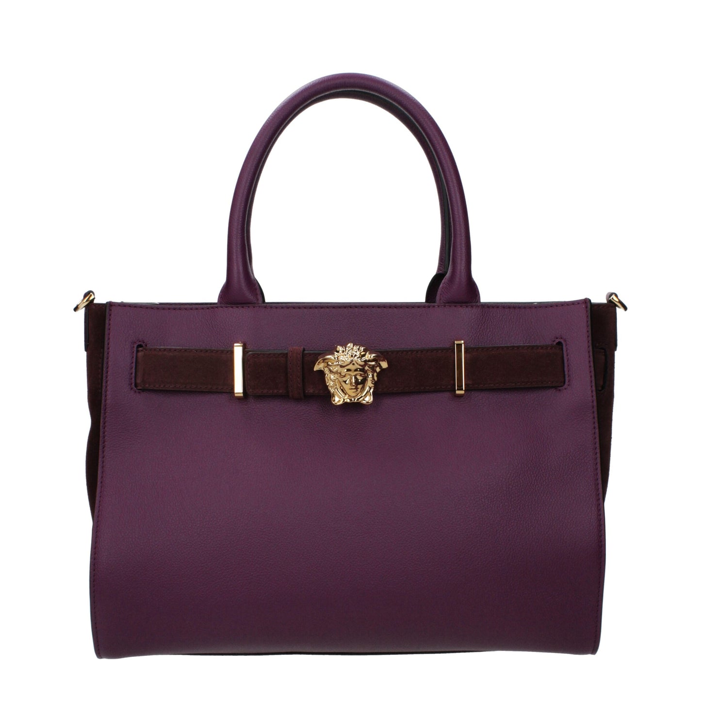Purple Leather Handbag