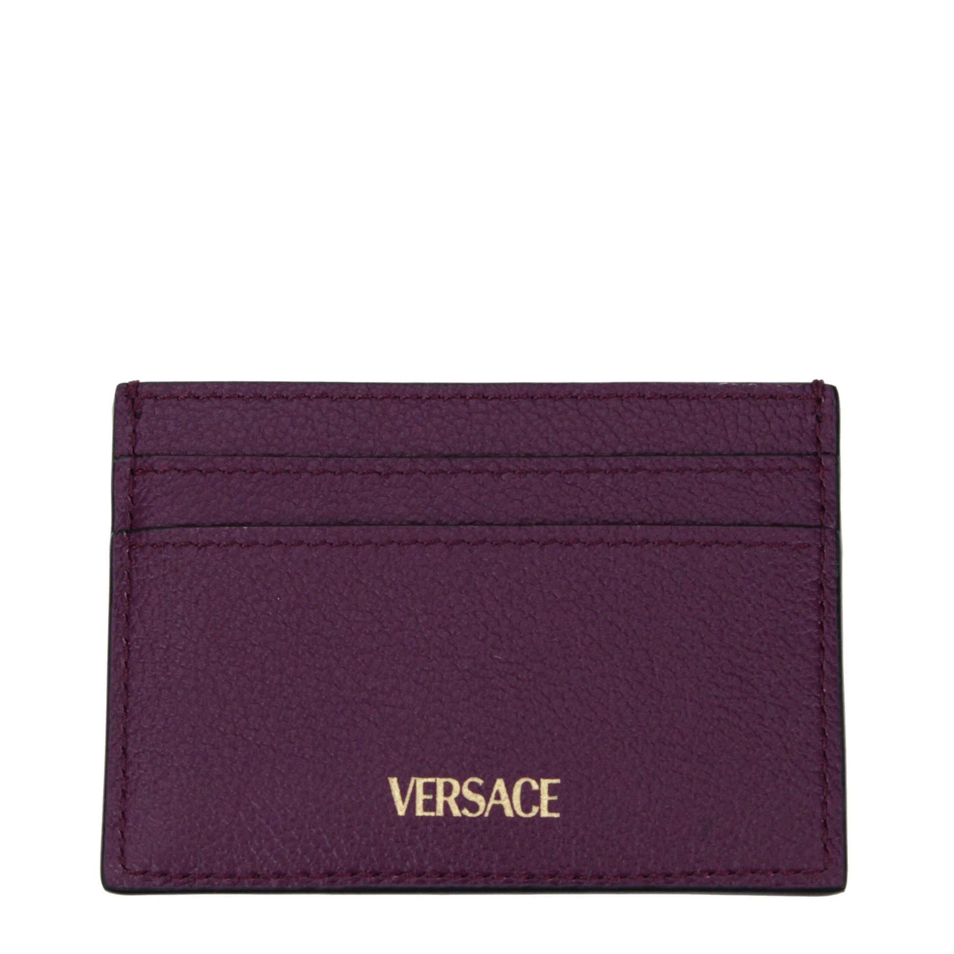 Purple Leather Cardholder
