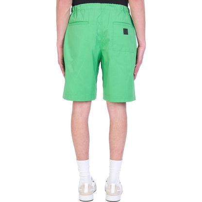 Bicolor Cotton Shorts