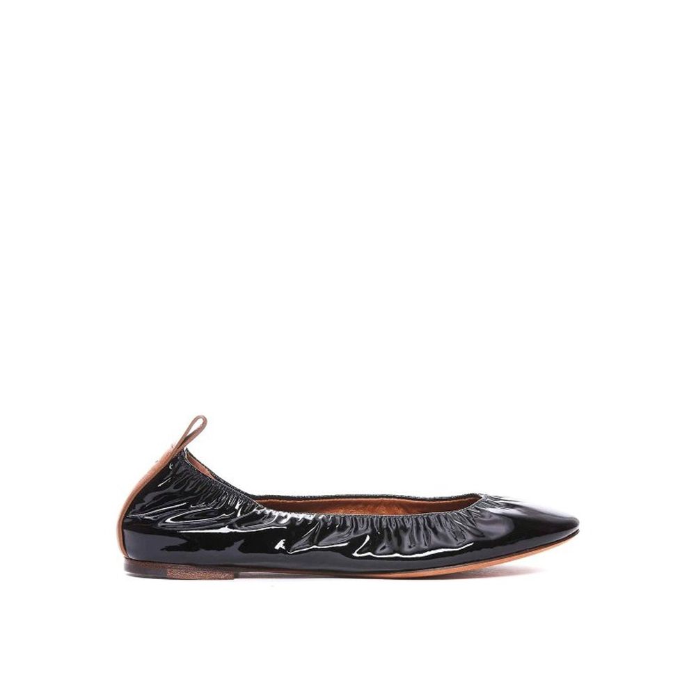 Black Calfskin Ballet Flats