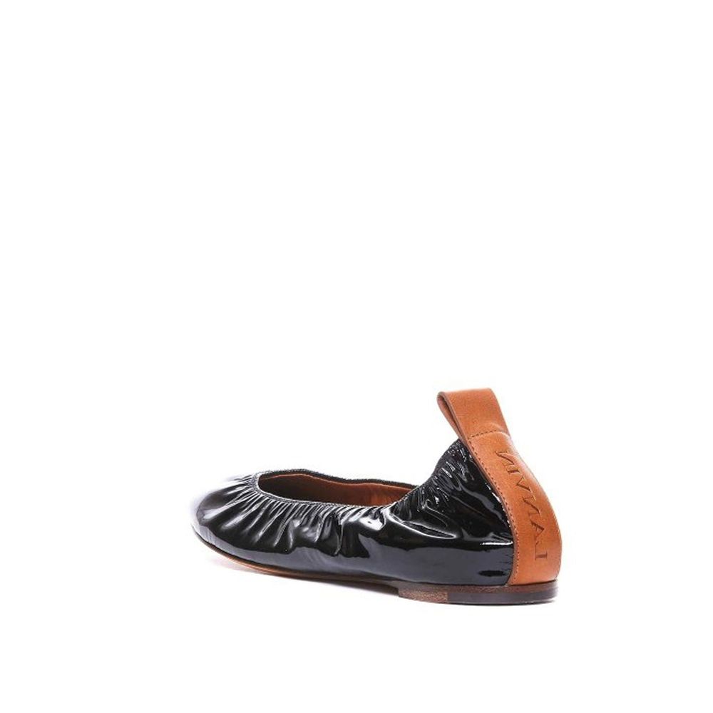 Black Calfskin Ballet Flats