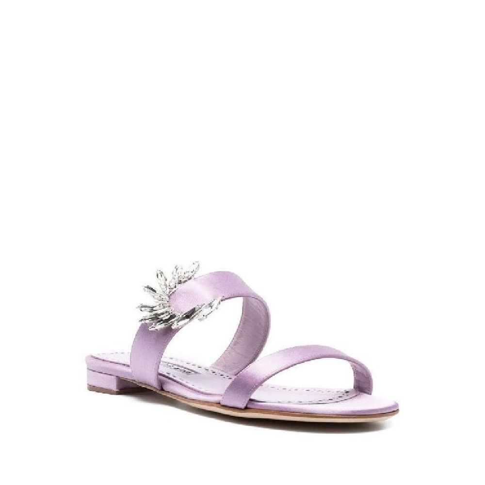 Purple Silk Slippers