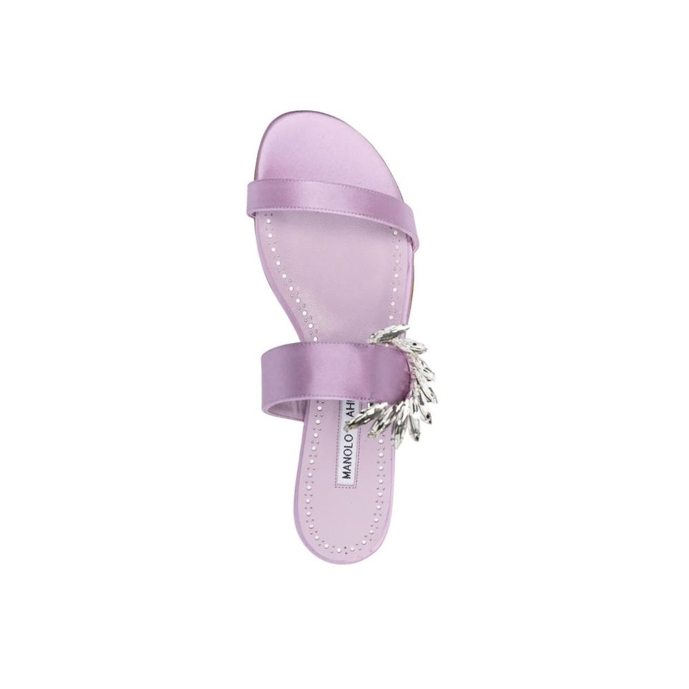 Purple Silk Slippers