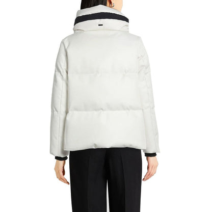 White Polyester Coat