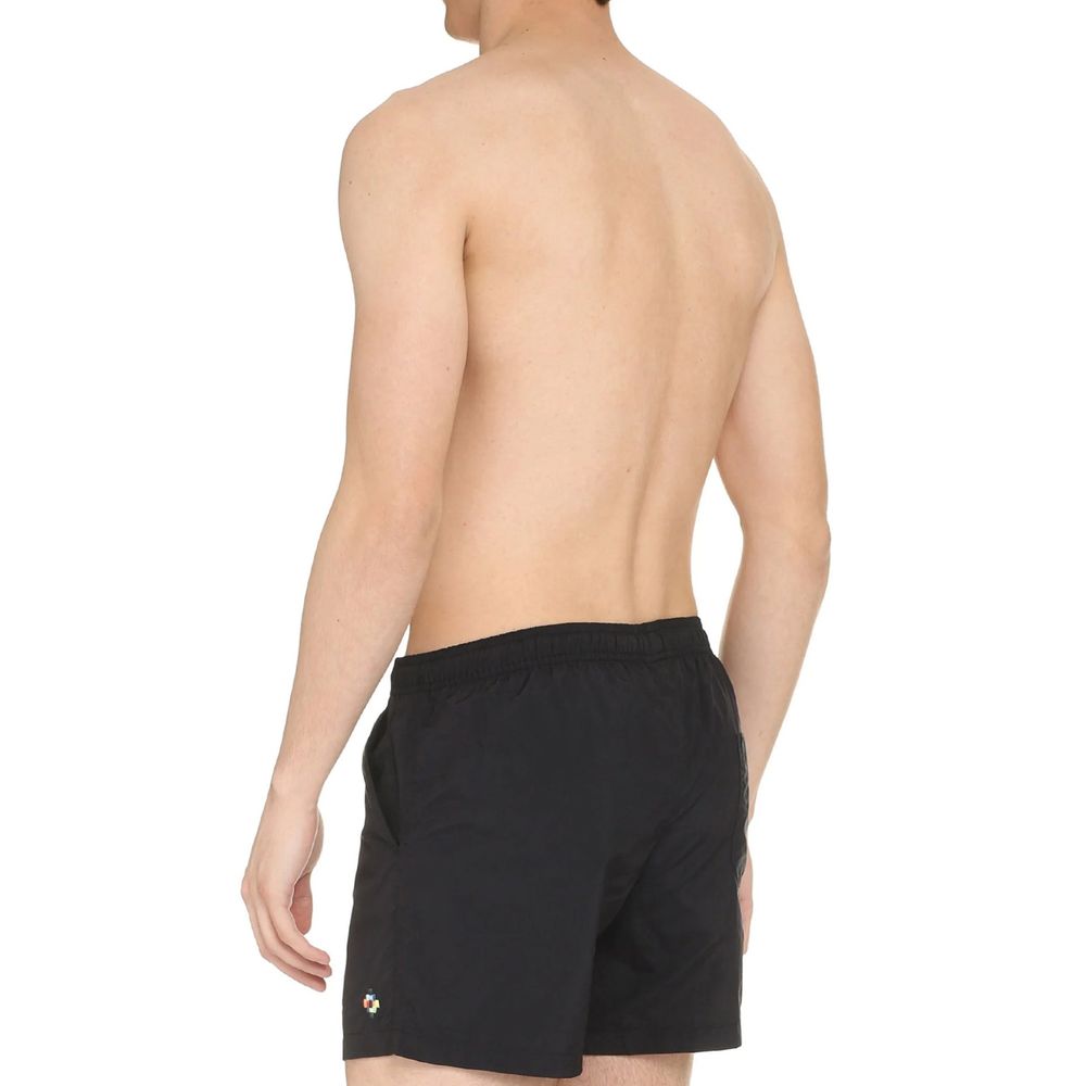 Black Polyamide Short And Mini Shorts