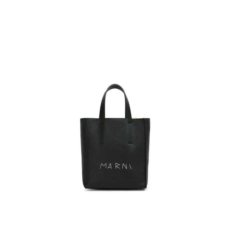 Black Calfskin Tote Bag