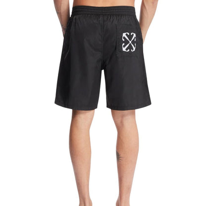 Black Polyester Shorts