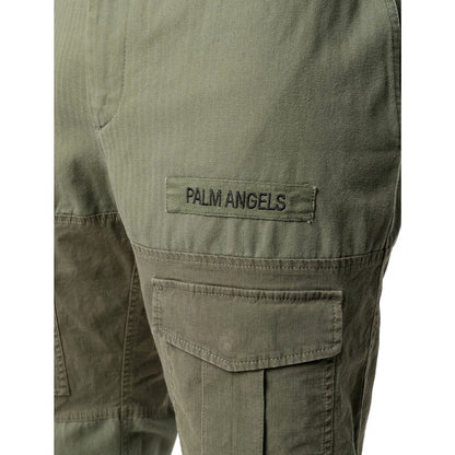 Bicolor Cotton Cargo Pants