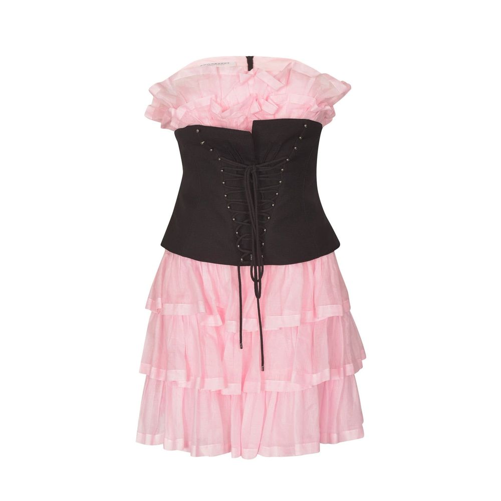 Multicolor Cotton Cocktail Dress