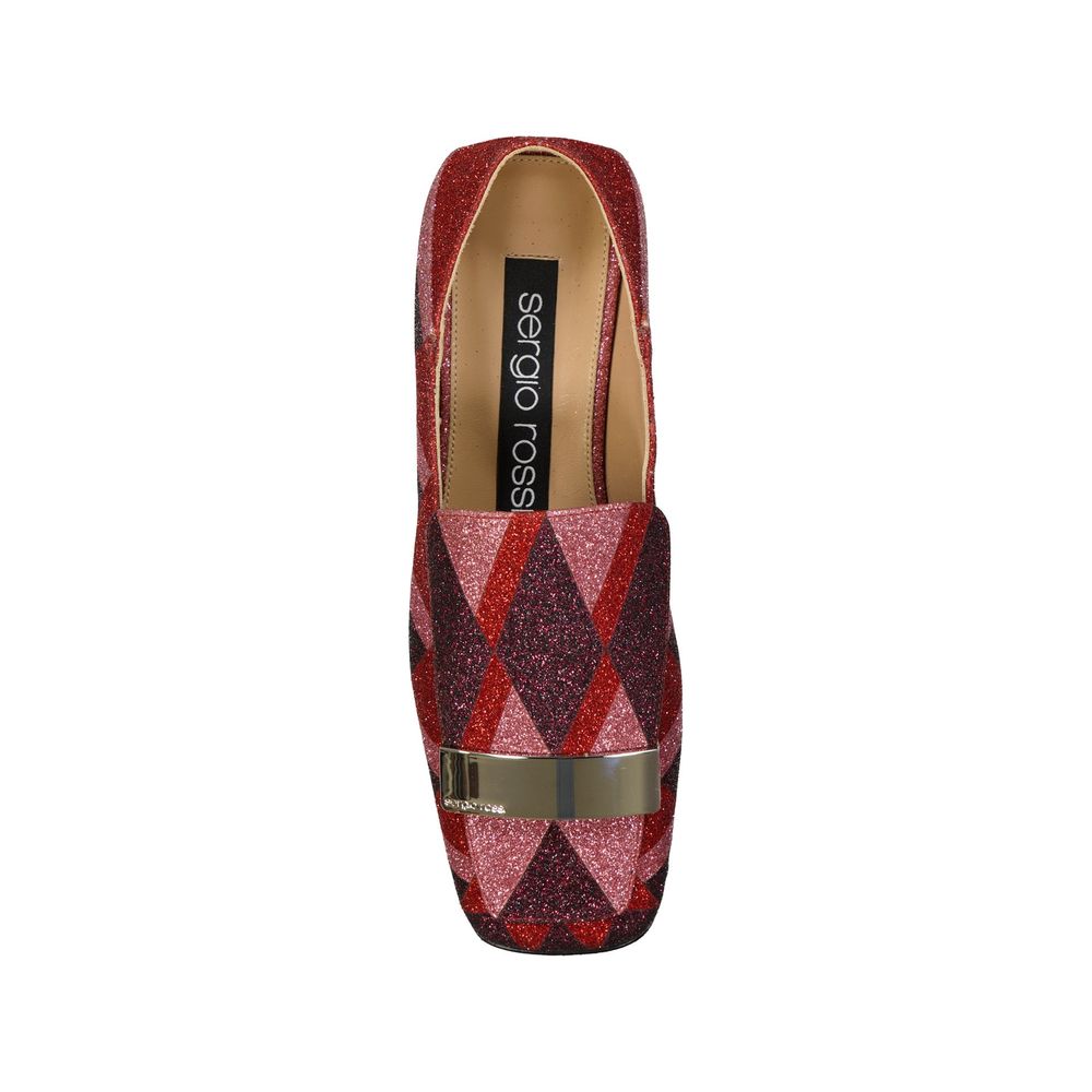 Multicolor Fabric Slip-On Loafers