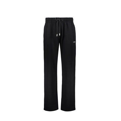 Black Cotton Athletic Pants