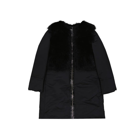 Black Polyester Coat