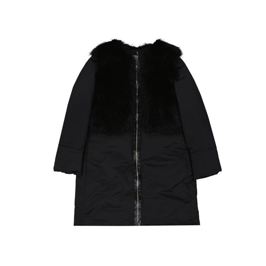 Black Polyester Coat