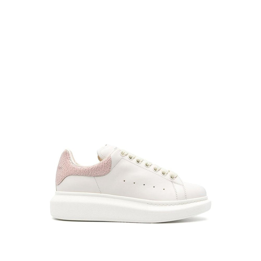 White Leather Platform Sneakers
