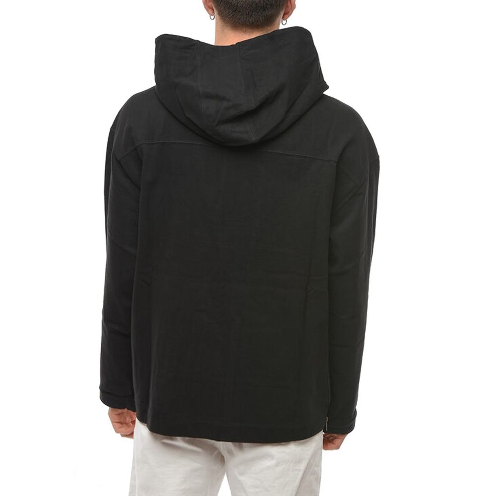 Black Cotton Sweatshirt