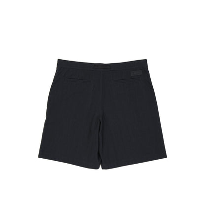 Black Cotton Bermuda Shorts