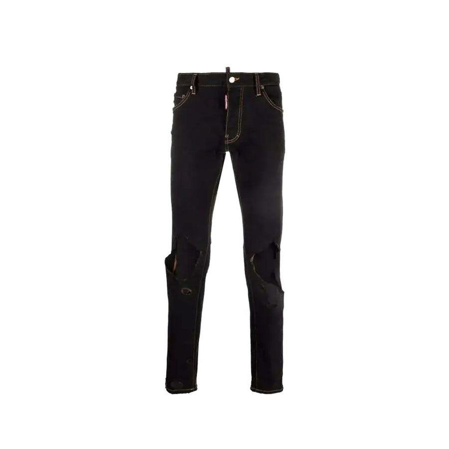 Black Cotton Jeans Denim