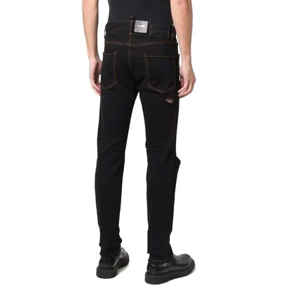 Black Cotton Jeans Denim