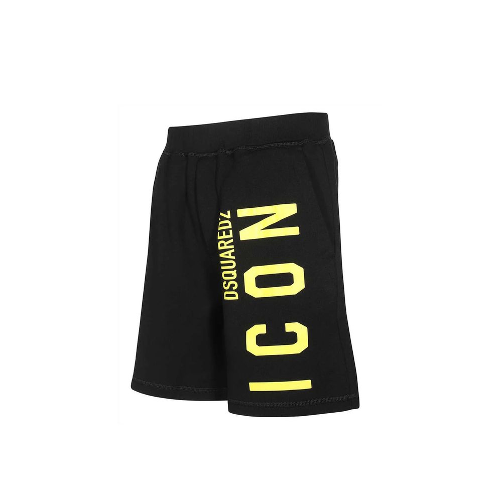 Black Cotton Shorts