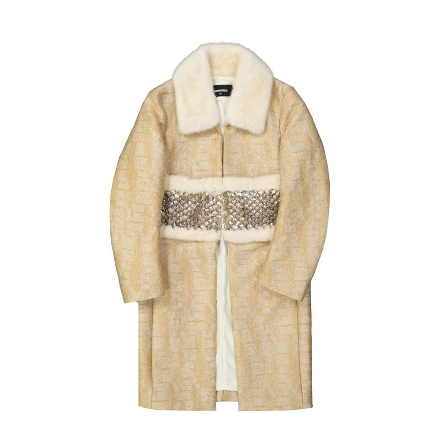 Beige Polyamide Coat