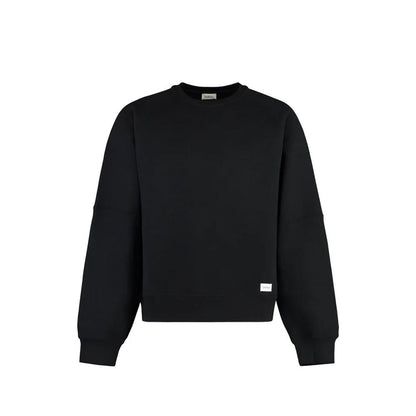 Black Cotton Sweatshirt
