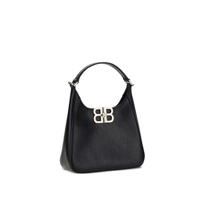Black Lamb Leather Shoulder Bag