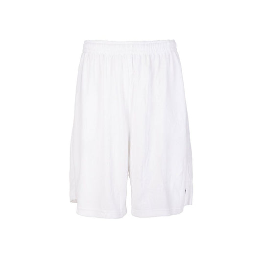 White Polyester Bermuda Shorts