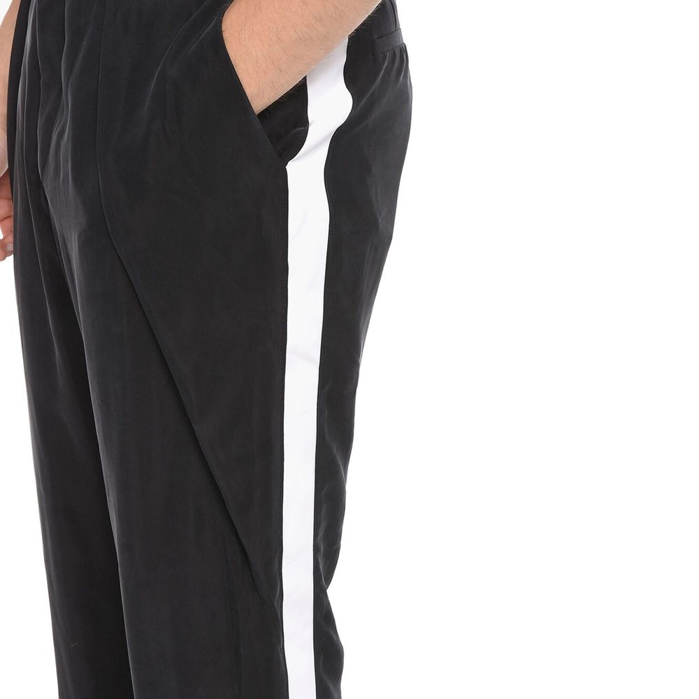 Black Copper Cropped Pants