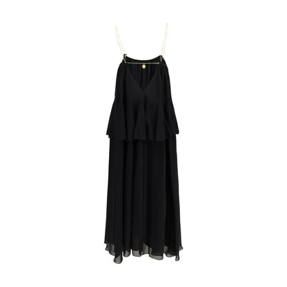 Black Silk Casual Dress
