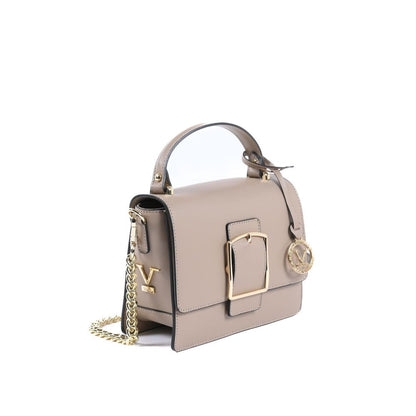 Beige Leather Crossbody Bag