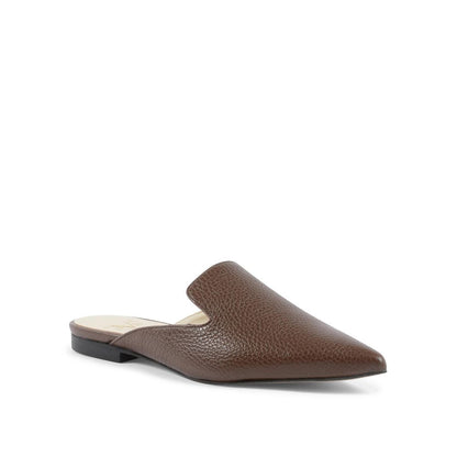 Brown Leather Mules