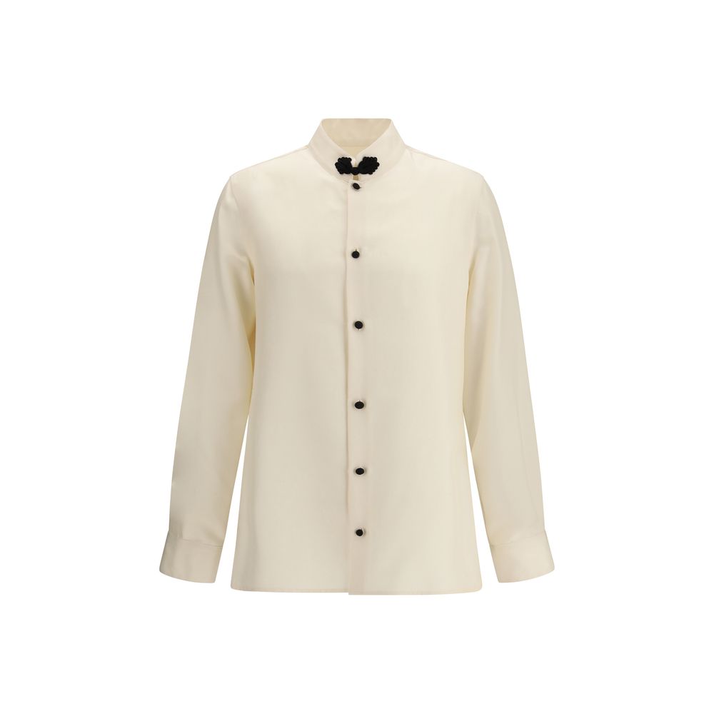 Cream Silk Shirt