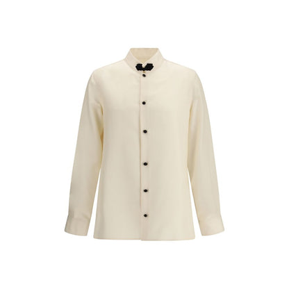 Cream Silk Shirt