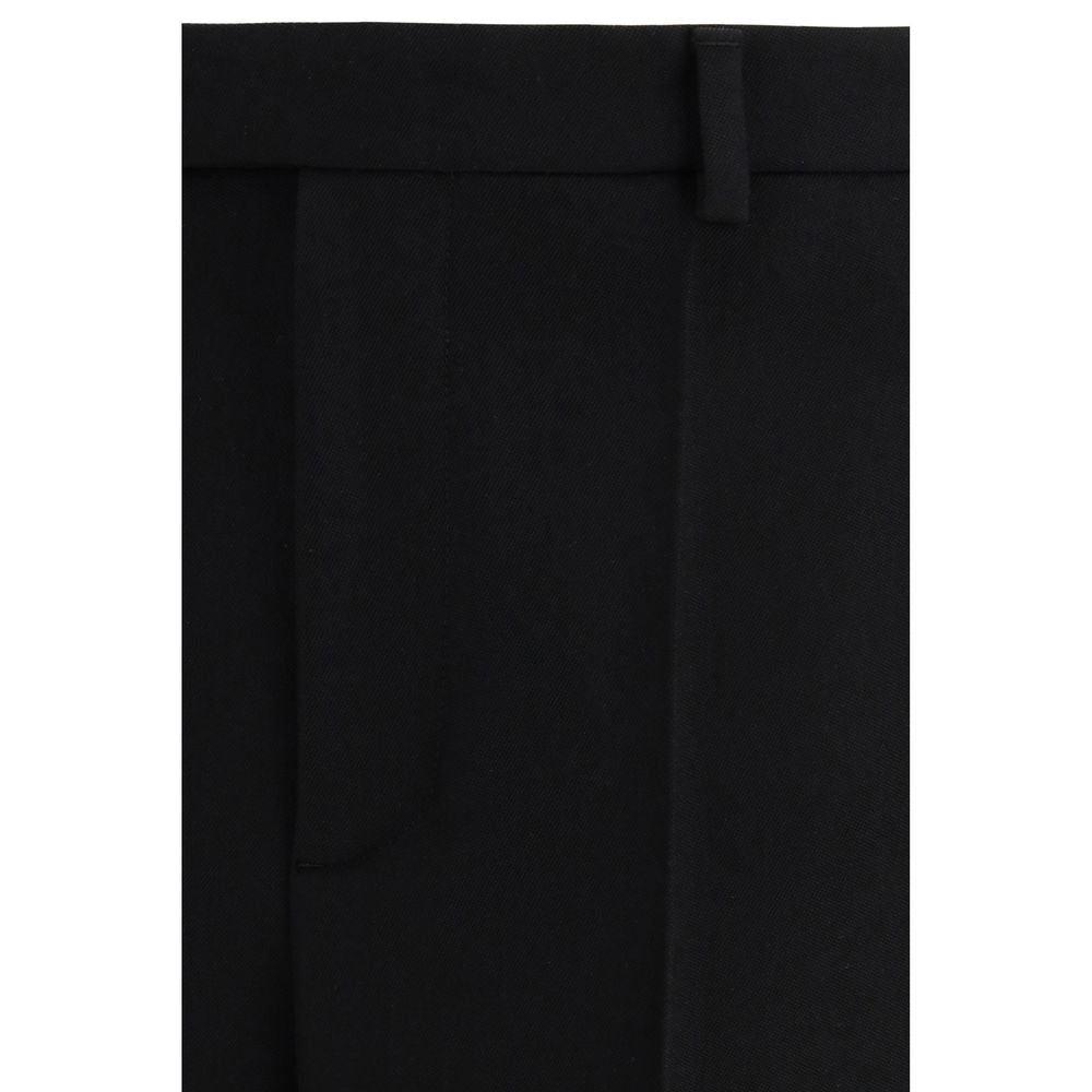 Black Fleece Wool Dress Pants